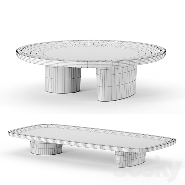 Calix coffee table by Baxter 3DSMax File - thumbnail 2