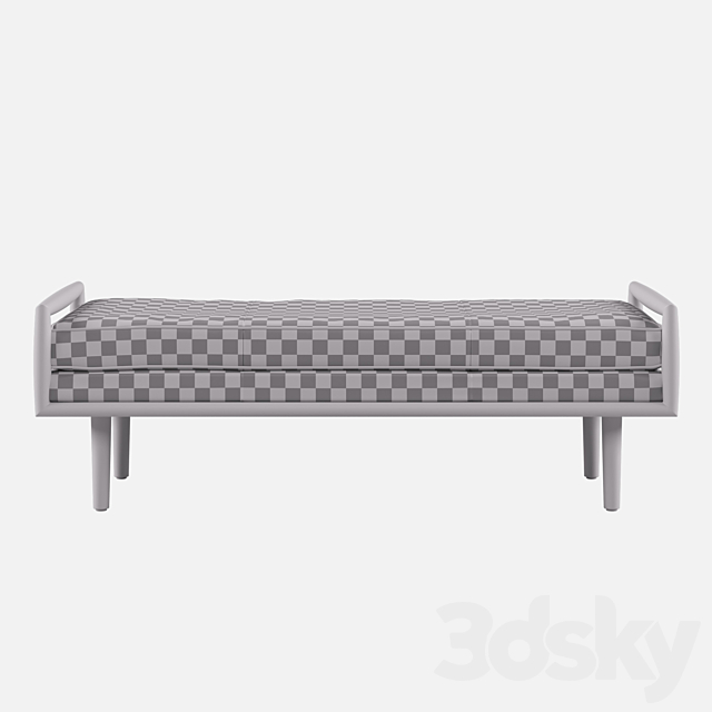 Ansa Charme Tan Bench 3dskyfree