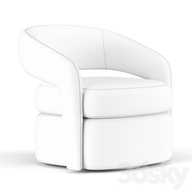 Targa Swivel Chair 3DSMax File - thumbnail 5