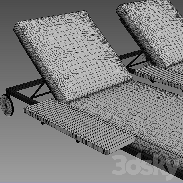 Gloster lounger 3DS Max Model - thumbnail 3