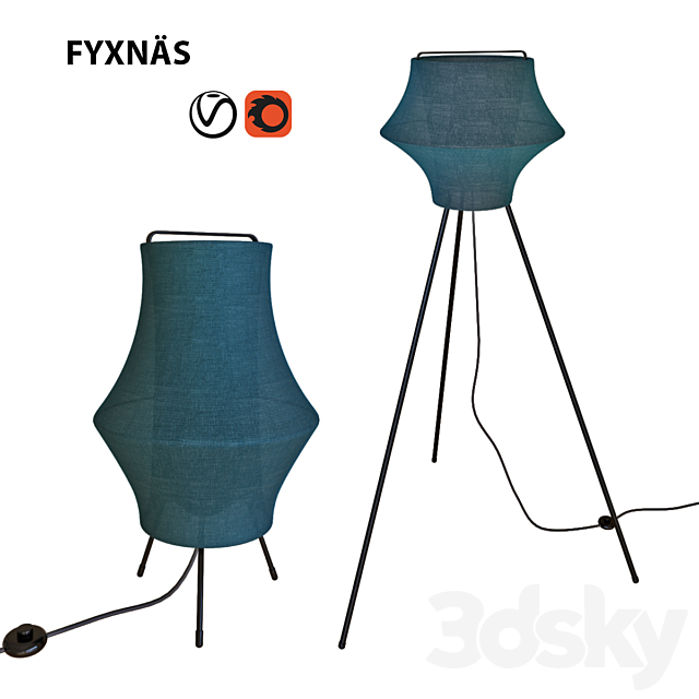 Ikea Fyxnäs Lamp 3DSMax File - thumbnail 1