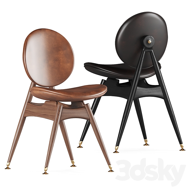 Overgaard & Dyrman Circle Dining Chair 3DSMax File - thumbnail 1