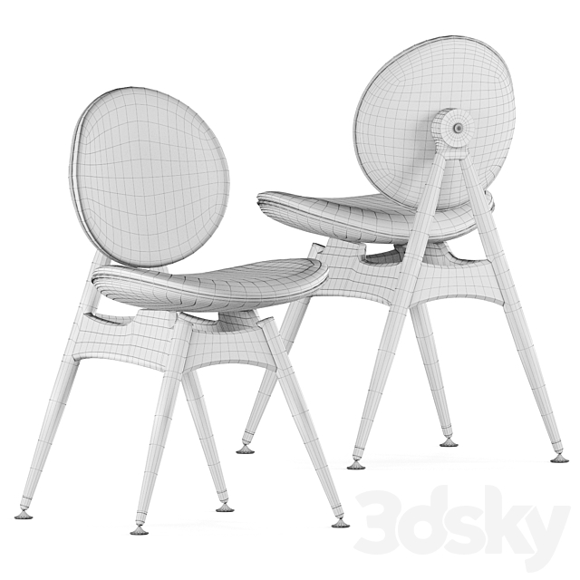 Overgaard & Dyrman Circle Dining Chair 3DSMax File - thumbnail 5