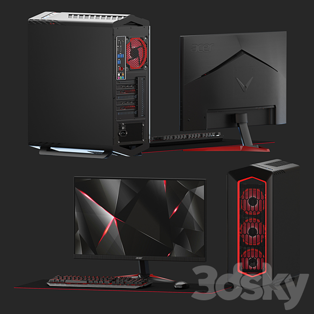 PC Gamer Set 3DSMax File - thumbnail 3