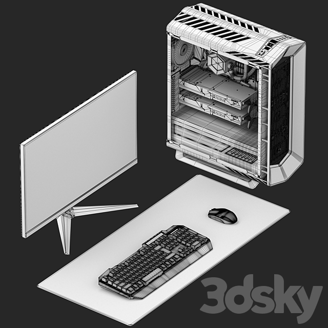 PC Gamer Set 3dskyfree