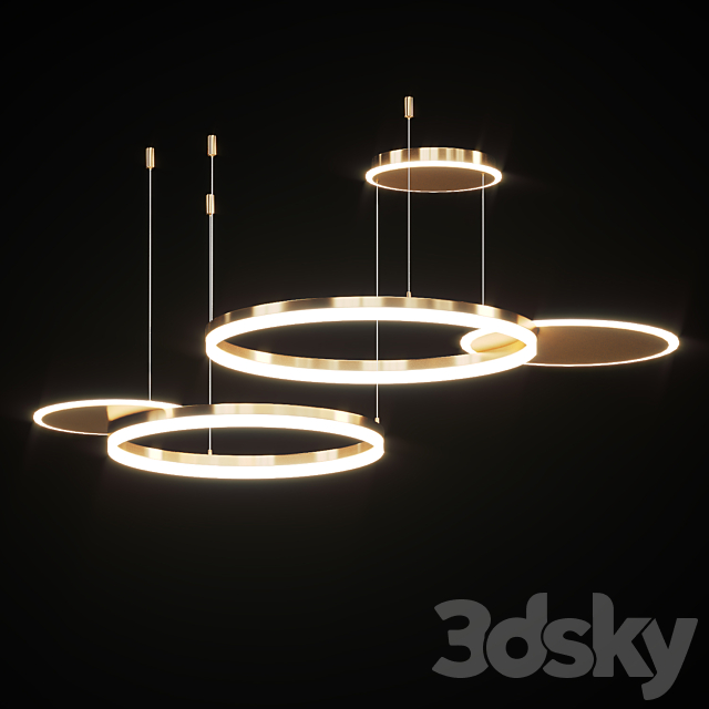 Series of LED ring light combinations 3DSMax File - thumbnail 2