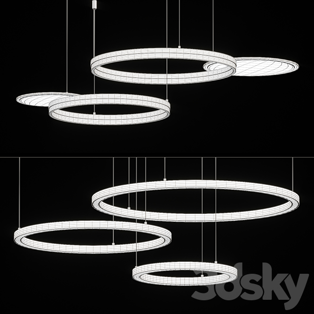 Series of LED ring light combinations 3DSMax File - thumbnail 4