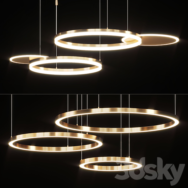 Series of LED ring light combinations 3DSMax File - thumbnail 1