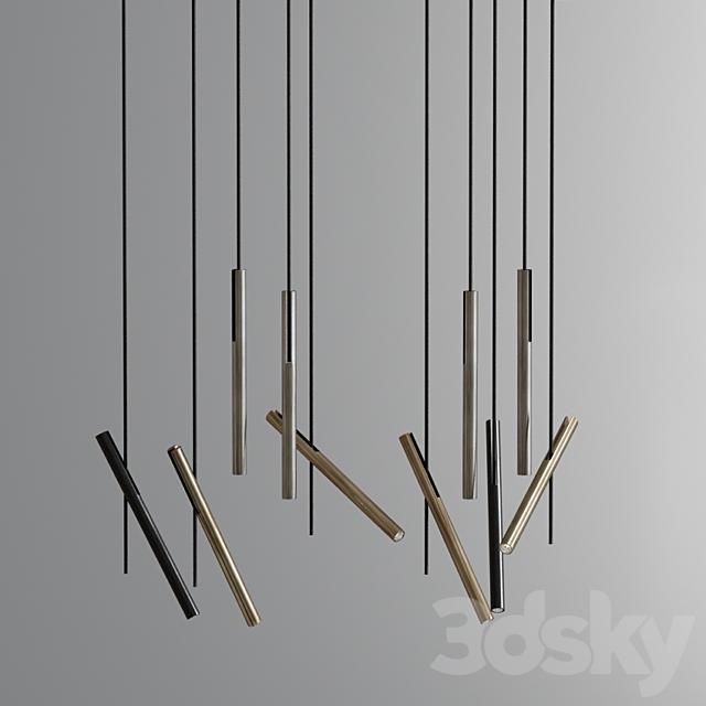 Modern Ceiling Led Chandelier Light Collection 3d