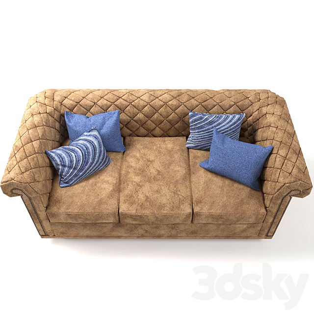 Chester sofa 3DSMax File - thumbnail 2