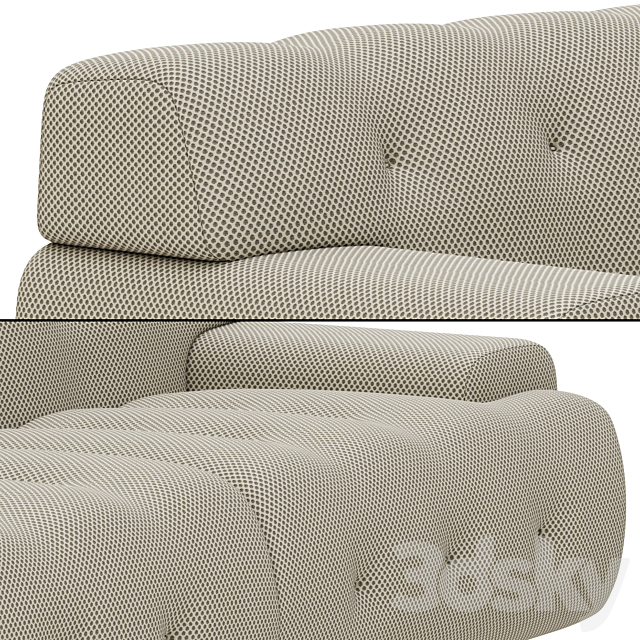 3DS MAX Roche Bobois Blogger 3 large 3seat sofa 3DSMax File
