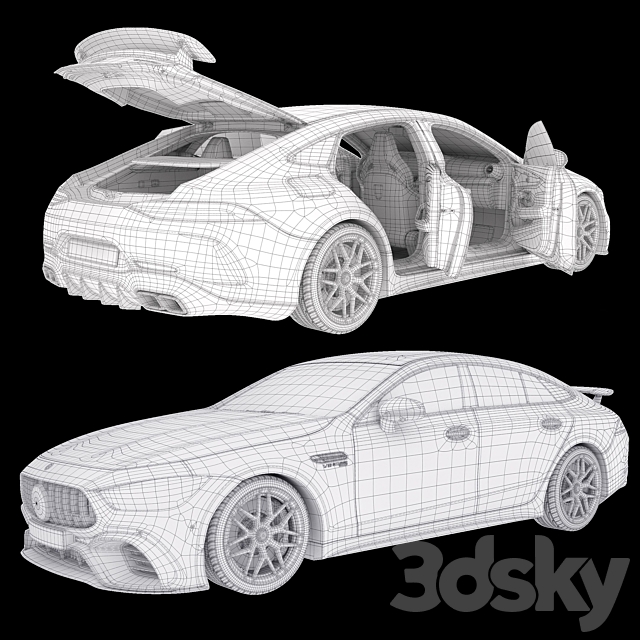 Mercedes-AMG GT 63 S 3dsky