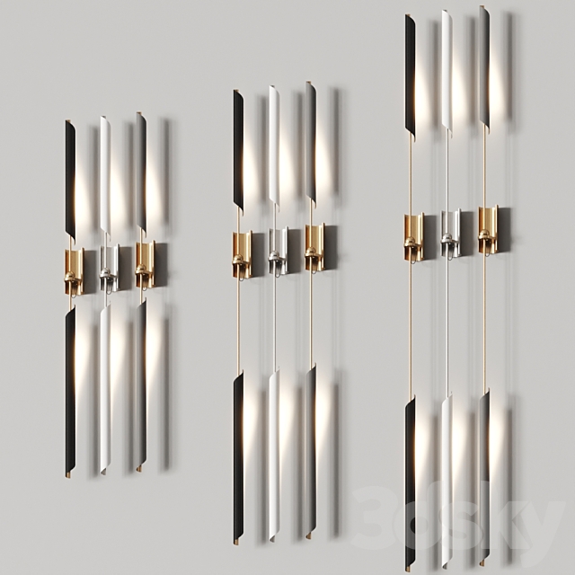 David Weeks Studio Otto Torch Wall Lamps 3d