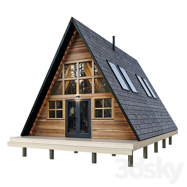 Forest houses 3d