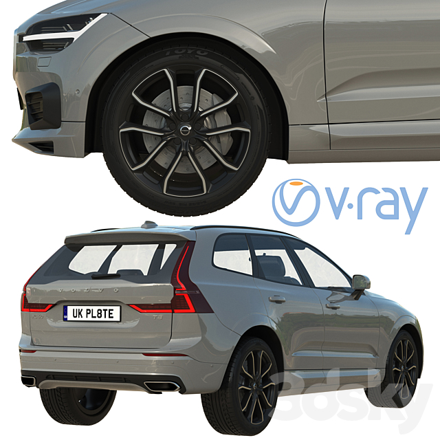 Volvo XC60 R-Design 3dsky