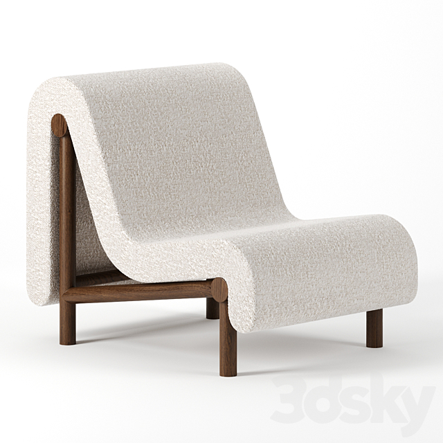Melt Lounge Chair by Bower Studio 3DSMax File - thumbnail 1