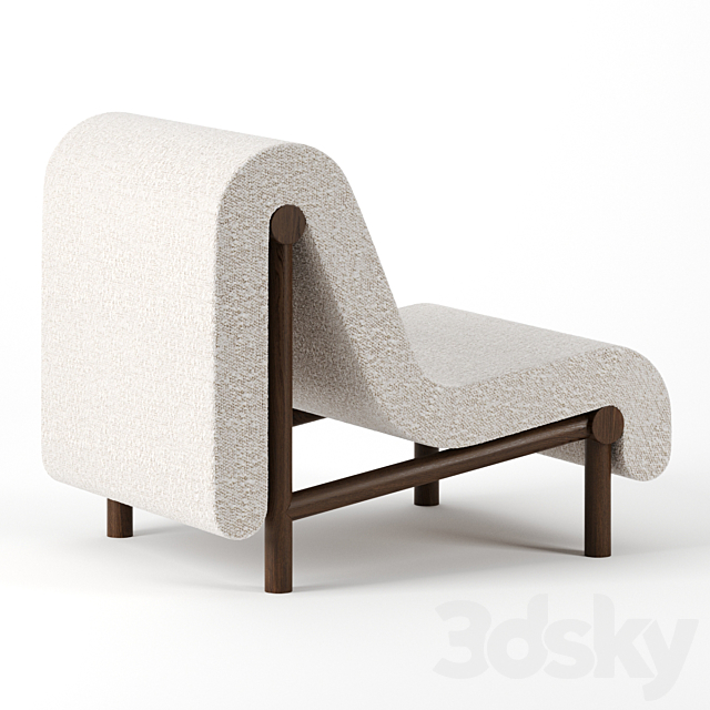 Melt Lounge Chair by Bower Studio 3DSMax File - thumbnail 2