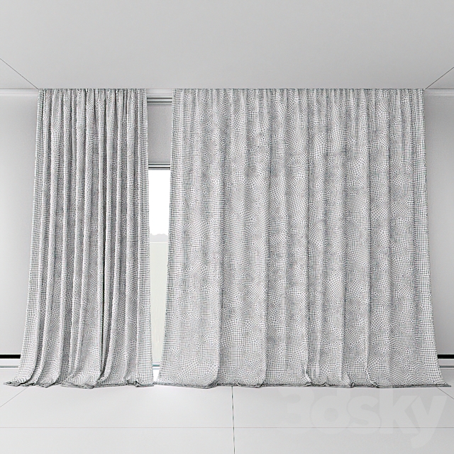 Tulle with wind animation 3dsky