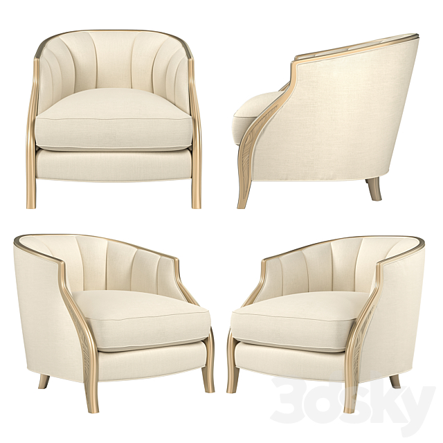 Adela Barrel Chair 3DSMax File - thumbnail 1