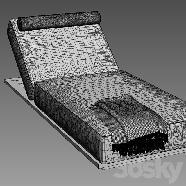 MILANO CHAISE 3DS Max Model - thumbnail 3