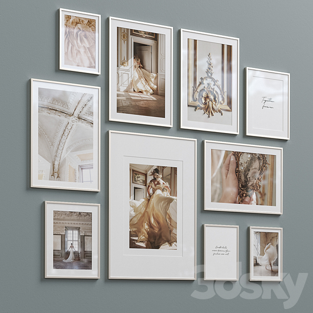 Interior Picture Frames Set-69 3d