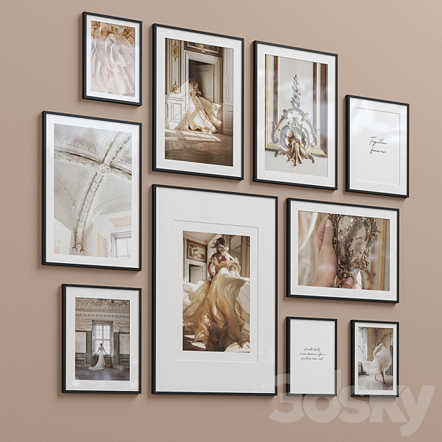 Interior Picture Frames Set-69 3dsky