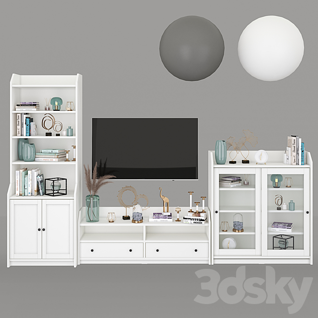 Ikea Hauga storage combination 3d