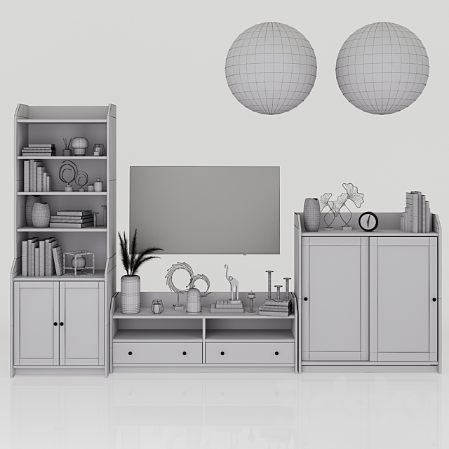 Ikea Hauga storage combination 3dsky