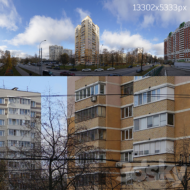 Panoramas of Moscow streets. collection No. 3 3DSMax File - thumbnail 3