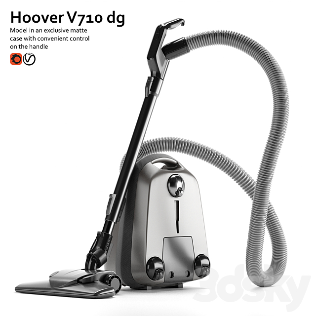 Vacuum cleaner BORK V710 dg 3DSMax File - thumbnail 3