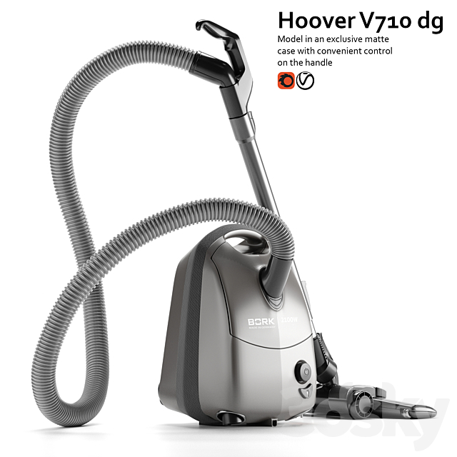 Vacuum cleaner BORK V710 dg 3DSMax File - thumbnail 4