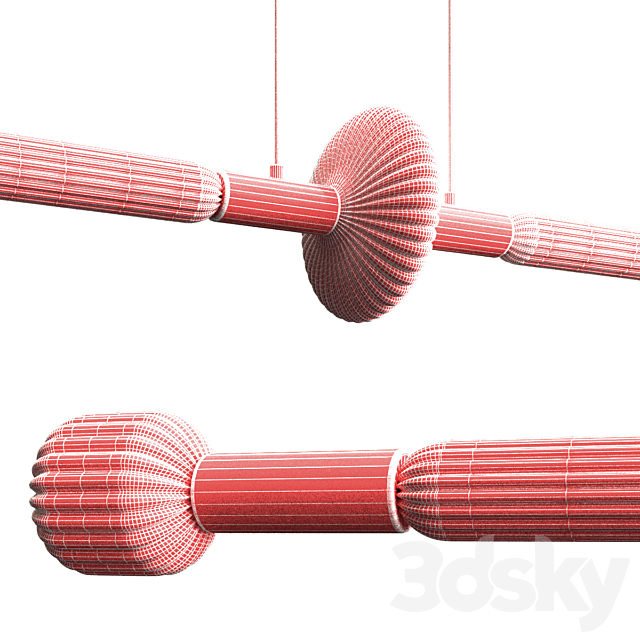 Cipher Linear S. L Pendant by Lasvit 3d