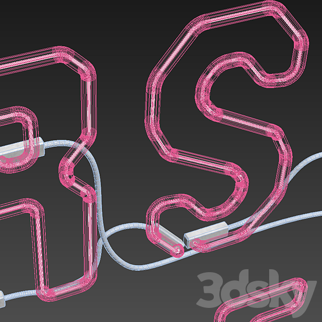 Light modules. Set 36. Neon 3dskyfree