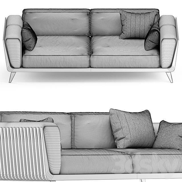 Hamper Sofa by Fontanelle 3d