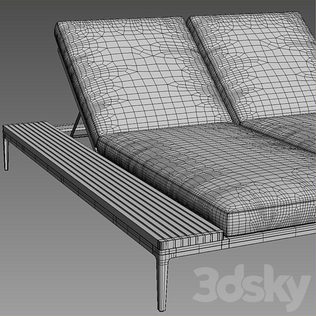 Gloster lounger 3DS Max Model - thumbnail 2