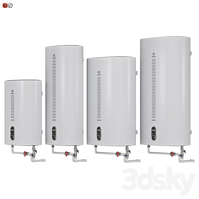 Set Water heater Electrolux EWH Royal Flash 3d