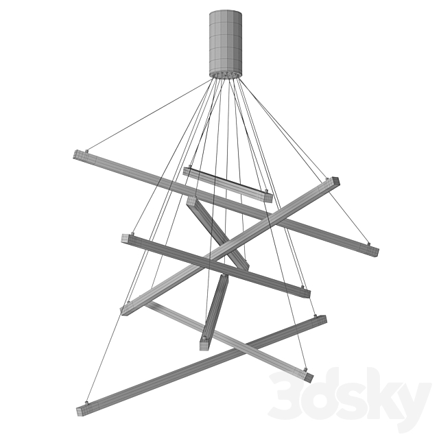 Chandelier odeon light cometa 3d