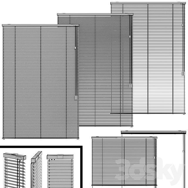 Shutter for windows and doors 3dsky