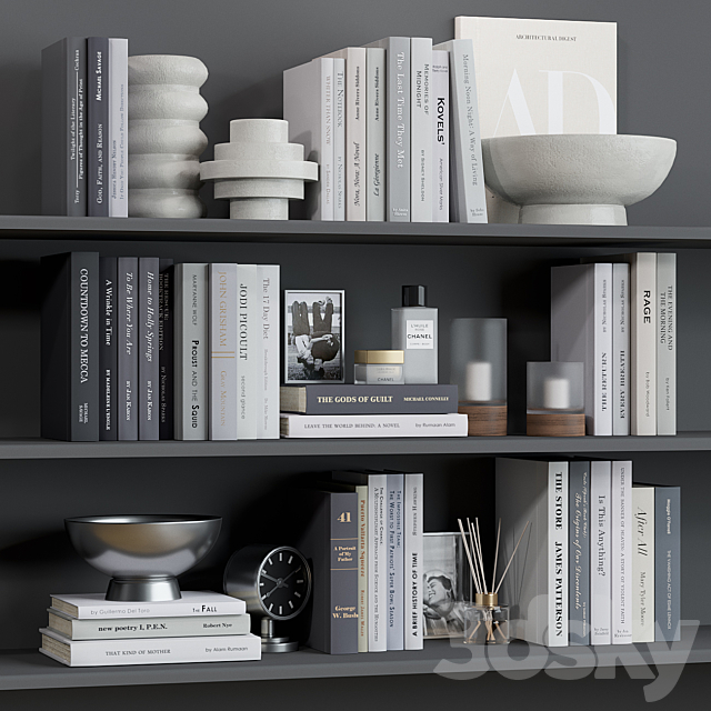 Decor shelf set 7 Pottery Barn 3d