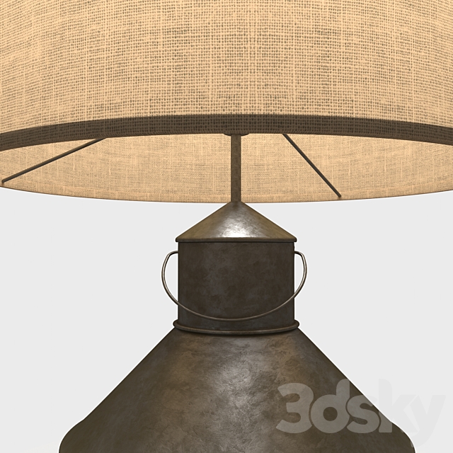 Table lamp loft sryle 3d