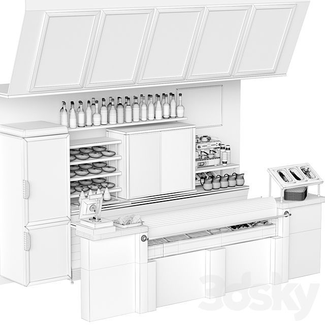 Pizza Cafe 020 3dskyfree