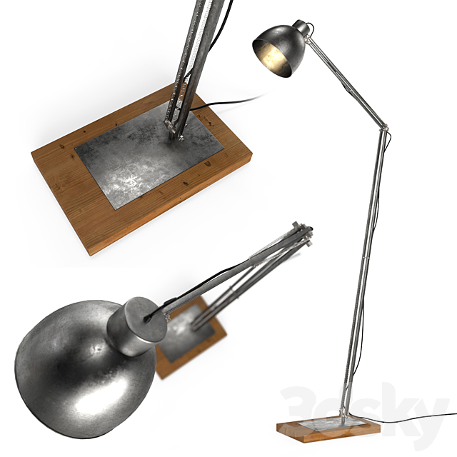 Floor lamp H168 by Maisons Du Monde 3DSMax File - thumbnail 1