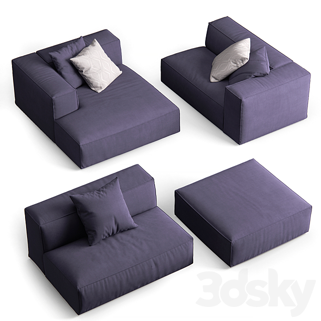 Dunbar sofa by Fest 3DSMax File - thumbnail 4