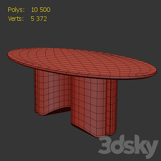 Dining table (DAVID _ NICOLAS 2) 3d