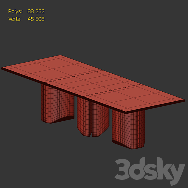 Dining table (DAVID _ NICOLAS 3) 3d