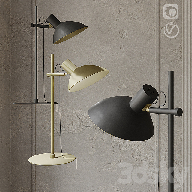 SD Table Lamp Halo Design Metropole Table Lamp 3d