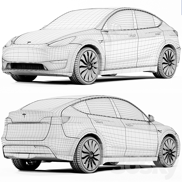 Tesla Model Y 3dskyfree