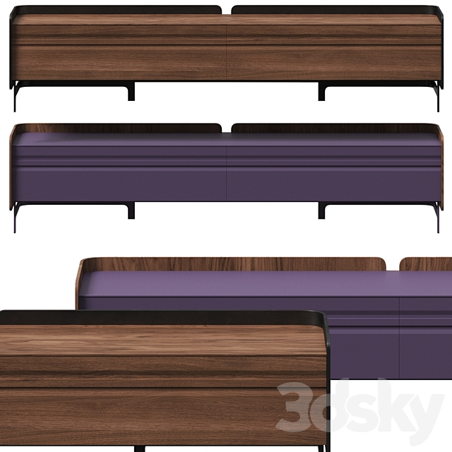al2 Wood-oo 005 A Sideboards 3DSMax File - thumbnail 1