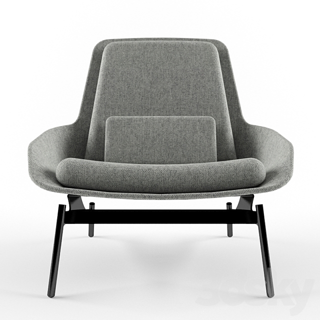 Slide Lounge Chair 3DSMax File - thumbnail 2