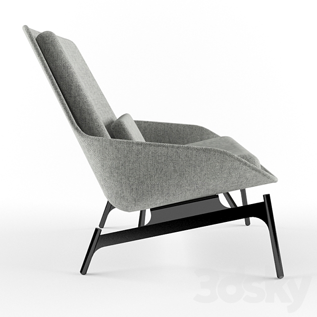 Slide Lounge Chair 3DSMax File - thumbnail 3